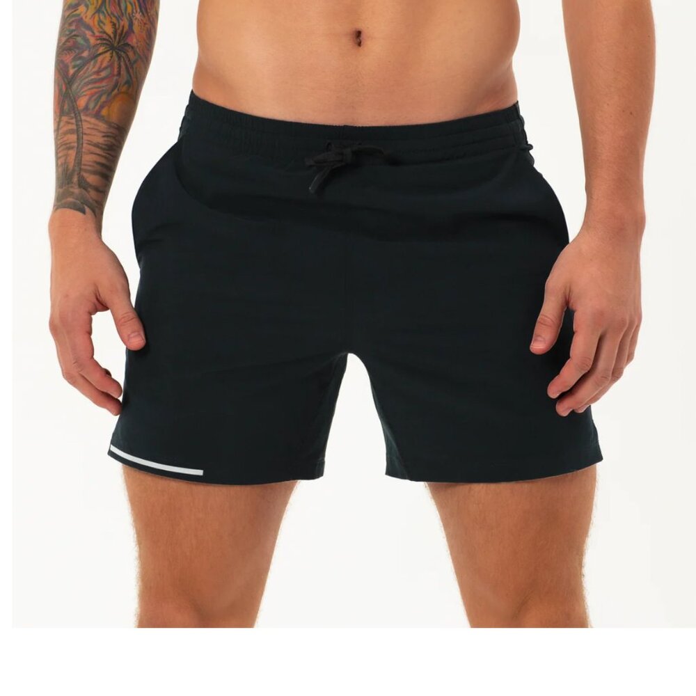 Mens Black Running Shorts by Bearbottom